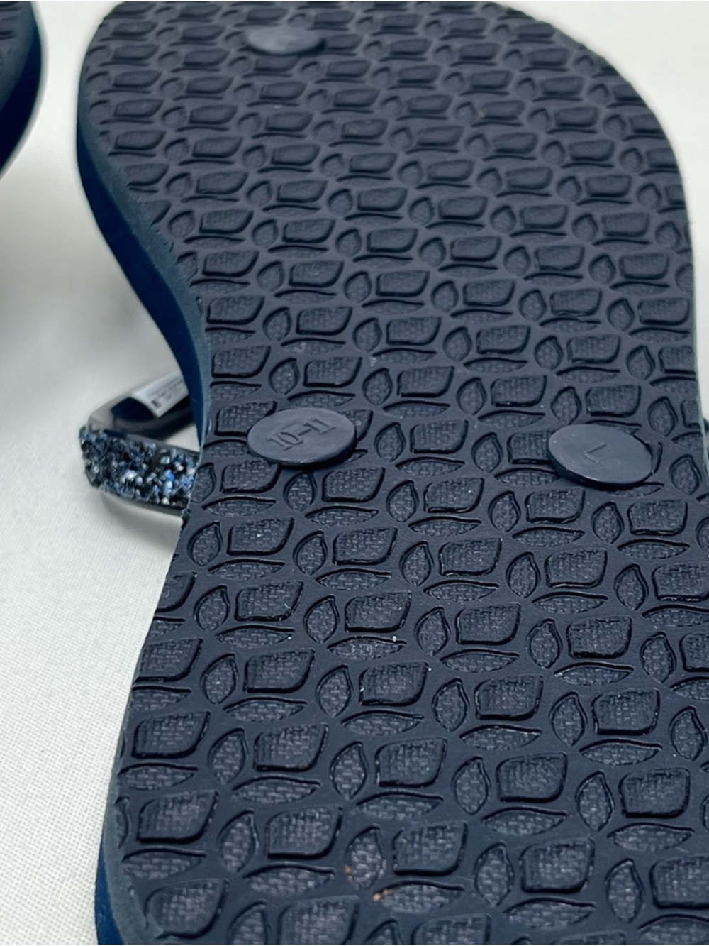Reef Stargazer Flip Flops Size 10 Blue Glitter Strap Sandals - Picture 6 of 9